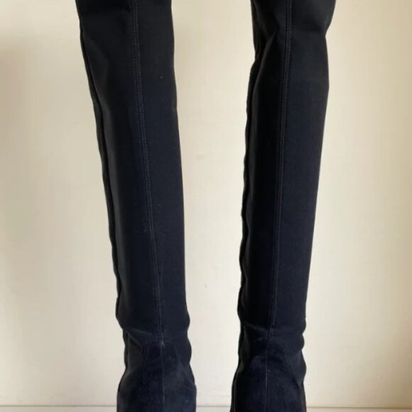 US5❤️Stuart Weitzman 50/50 Suede Leather Over the knee High Heels Tall BOOTS OTK - Picture 5 of 7
